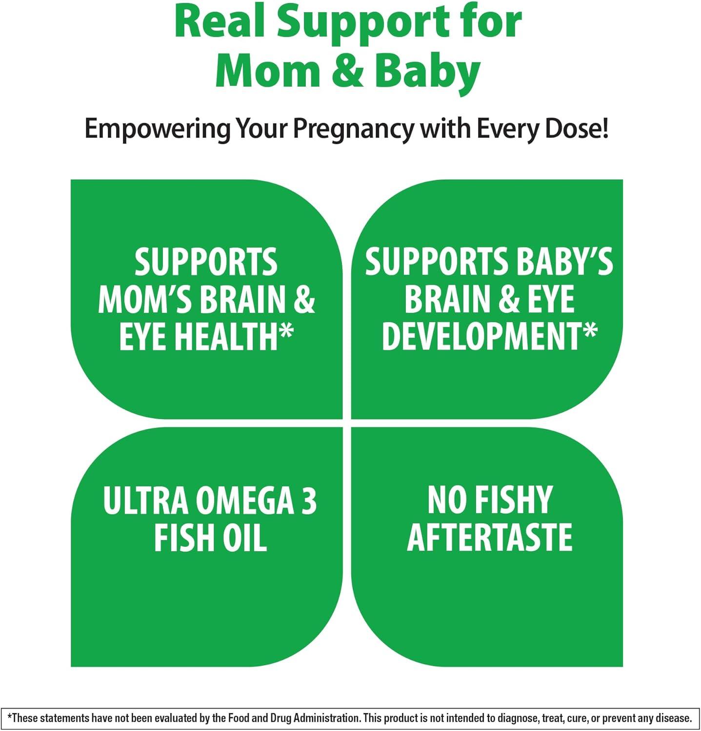 image:imageRainbow Light Prenatal DHA Vitamins for Women 60 Softgels Omega 3 Fish Oil DHA amp EPA Supports Mom amp Babys Health from Conception to NursingOrange