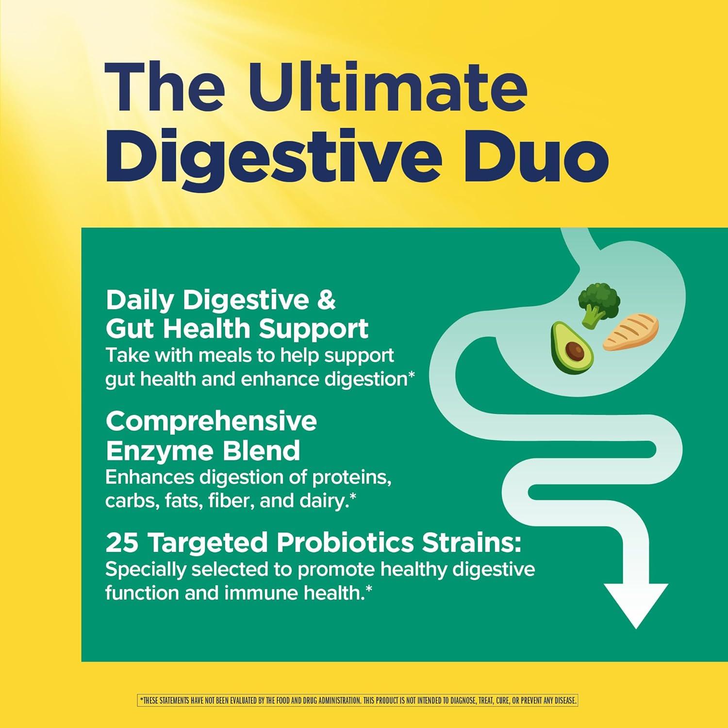image:imageRenew Life Digestive Duo Probiotic and Enzymes Vegetarian Capsules Probiotic Promotes Digestive Health FastActing Enzymes Aid Digestion With Soothing Herbs 30 Count