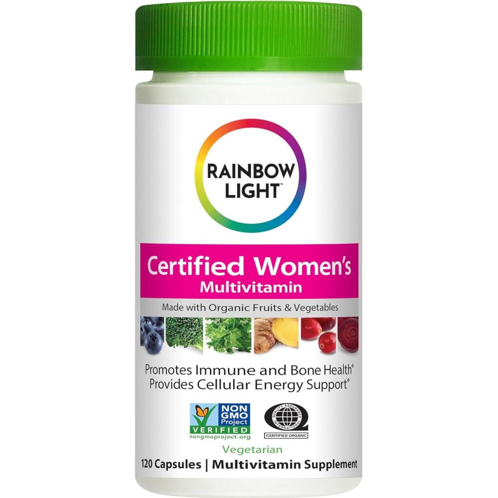 image:imageRainbow Light Womens One HighPotency Daily Multivitamin Womens Multivitamin Provides HighPotency Immune Support With Vitamin C Biotin and Ashwagandha Vegetarian 150 CountCertified Womens