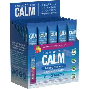 image:imageNatural Vitality Calm Magnesium 16oz Powder  Raspberry Lemon Flavored Supplement  NonGMO Vegan amp Gluten Free FormulaCalm Raspberry Lemon Packets
