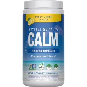 image:imageNatural Vitality Calm Magnesium Citrate Supplement AntiStress Drink Mix Powder Gluten Free Vegan amp NonGMO Orange 16 ozLemon