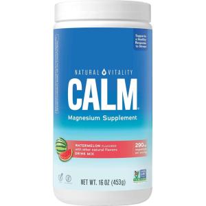 image:imageNatural Vitality Calm Magnesium Citrate Supplement AntiStress Drink Mix Powder Gluten Free Vegan amp NonGMO Orange 16 ozWatermelon