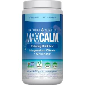 image:imageNatural Vitality Calm Magnesium Supplement AntiStress Drink Mix Powder Gluten Free Vegan amp NonGMO Original Unflavored 16 oz