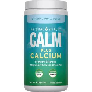 image:imageNatural Vitality Calm Magnesium amp Calcium Supplement Drink Mix Powder Supports a Healthy Response to Stress Gluten Free Vegan amp NonGMO Raspberry Lemon 16 ozOriginal