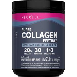 image:imageNeoCell Super Collagen Peptides Powder  30 Servings  Unflavored  Types I amp III  Grass Fed Bovine Supplement  Hair Skin amp Nails  for Women and MenSuper Collagen Powder