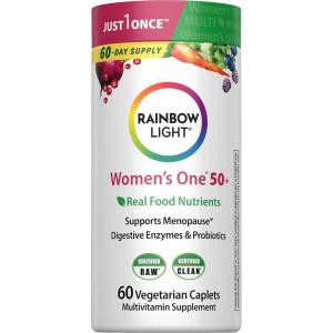 image:imageRainbow Light Multivitamin for Women 50 Vitamin C D amp Zinc Probiotics Womens One 50 Multivitamin Provides High Potency Immune Support NonGMO Vegetarian 150 Tablets60 Count Pack of 1