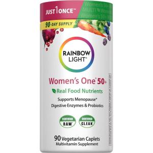 image:imageRainbow Light Multivitamin for Women 50 Vitamin C D amp Zinc Probiotics Womens One 50 Multivitamin Provides High Potency Immune Support NonGMO Vegetarian 150 Tablets90 Count Pack of 1