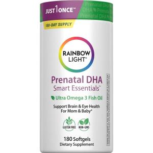 image:imageRainbow Light Prenatal DHA Vitamins for Women  60 Softgels  Omega 3 Fish Oil DHA amp EPA  Supports Mom amp Babys Health from Conception to NursingOrange