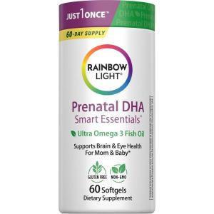image:imageRainbow Light Prenatal DHA Vitamins for Women  60 Softgels  Omega 3 Fish Oil DHA amp EPA  Supports Mom amp Babys Health from Conception to NursingUnflavored