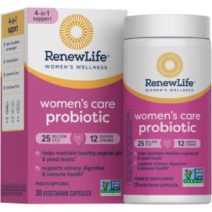 image:imageRenew Life Womens Probiotic Capsules Supports pH Balance for Women Vaginal Urinary Digestive and Immune Health L Rhamnosus GG Dairy Soy and GlutenFree 25 Billion CFU  60 Ct25 Billion CFU