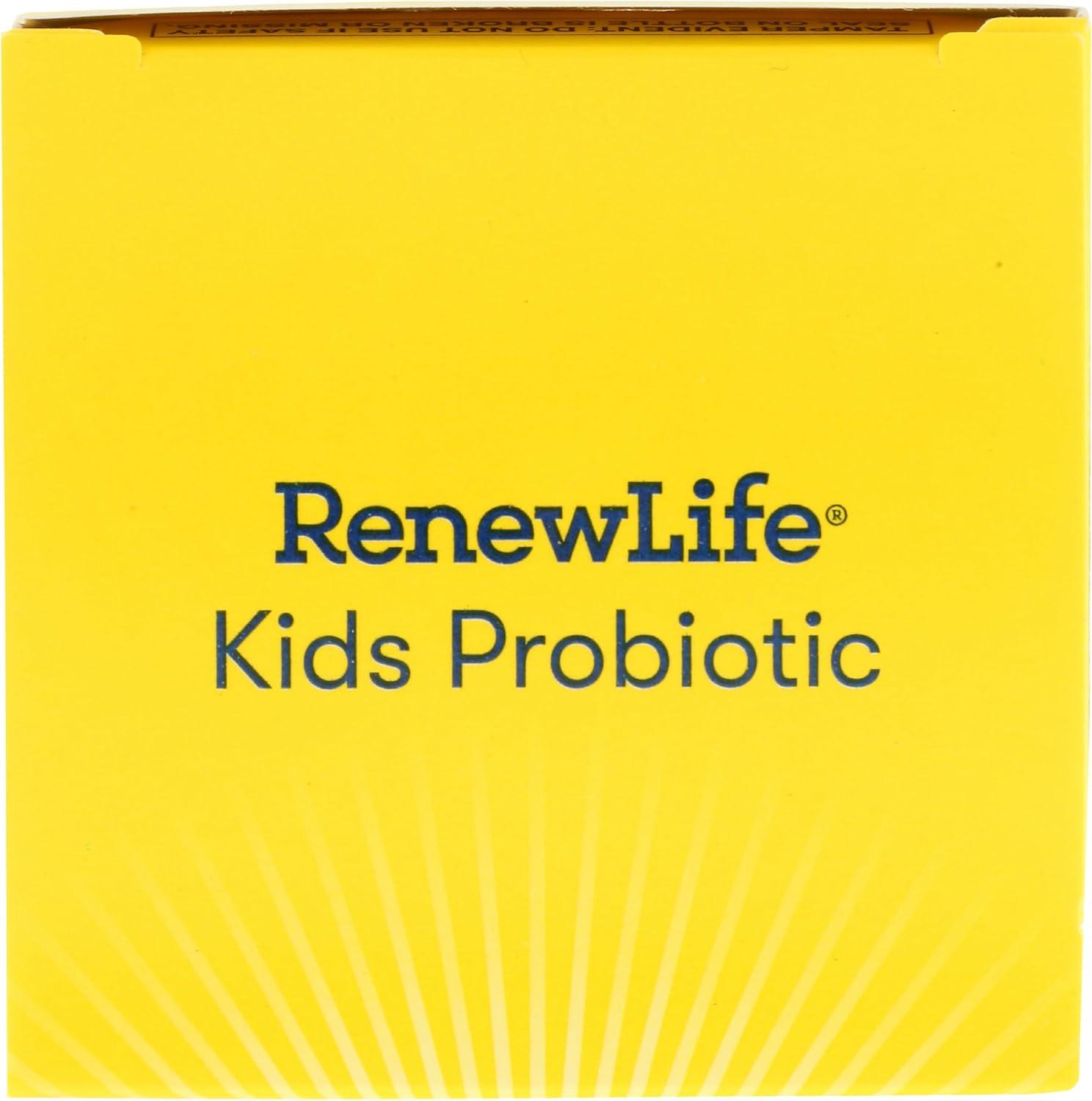 image:imageRenew Life Kids Probiotic Chewables Supports Digestive amp Immune Health Prebiotics amp Probiotics Raspberry 30 Chewable Tablets30 Count Pack of 1
