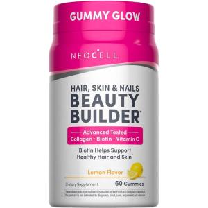 image:imageNeoCell Hair Skin and Nails Gummies  60 Count  Collagen Peptides Plus Biotin  with Vitamins C and E  Advanced Beauty Builder Formula  for Women and Men