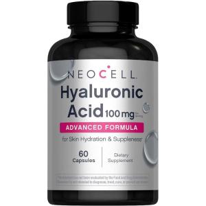 image:imageNeoCell Hyaluronic Acid Capsules  60 Pills  100mg  Advanced Formula Supplement  Skin Hydration amp Suppleness