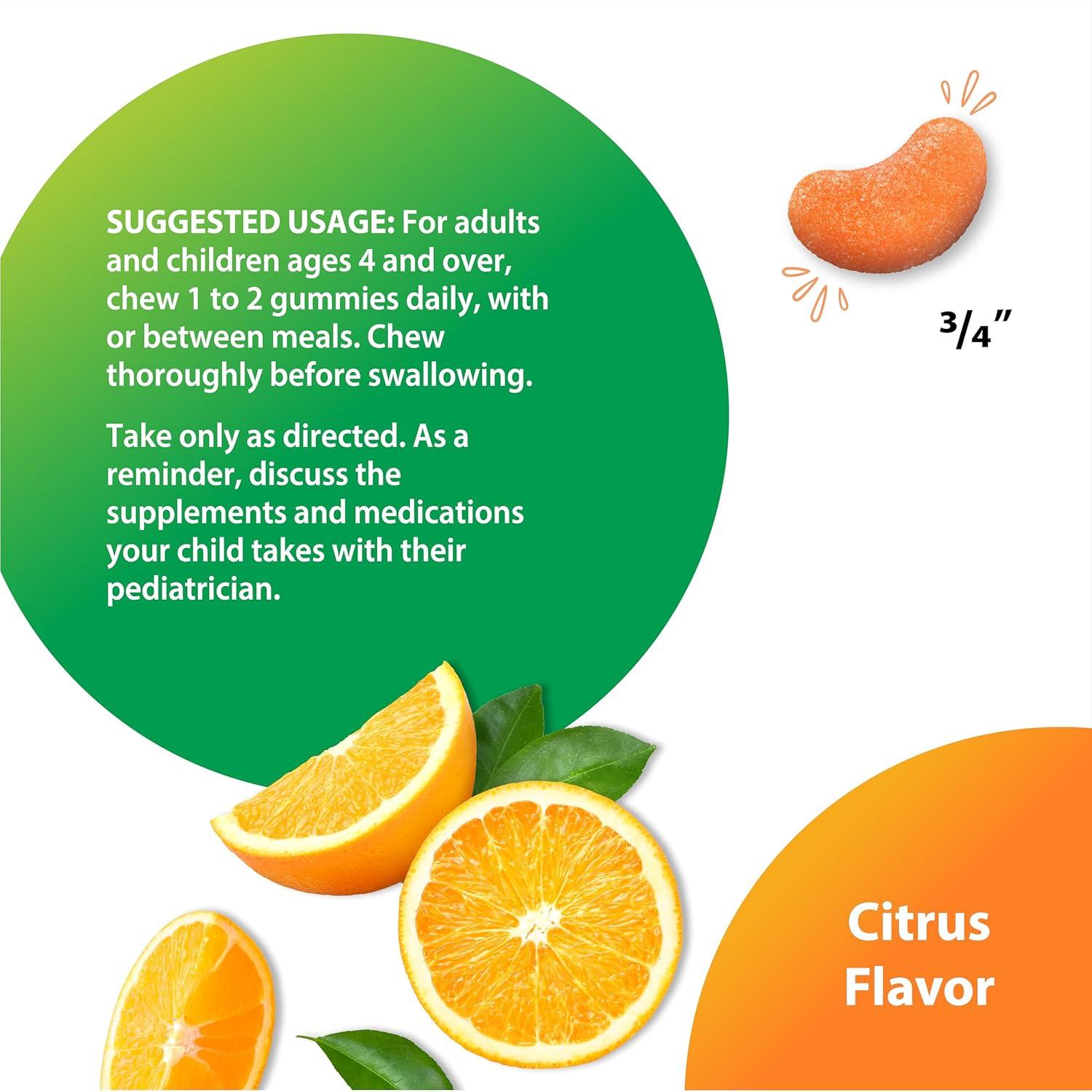 image:imageRainbow Light Vitamin C Gummies 60 Count Citrus Flavored with Vitamin E Immune amp Antioxidant Support for Adults and Kids