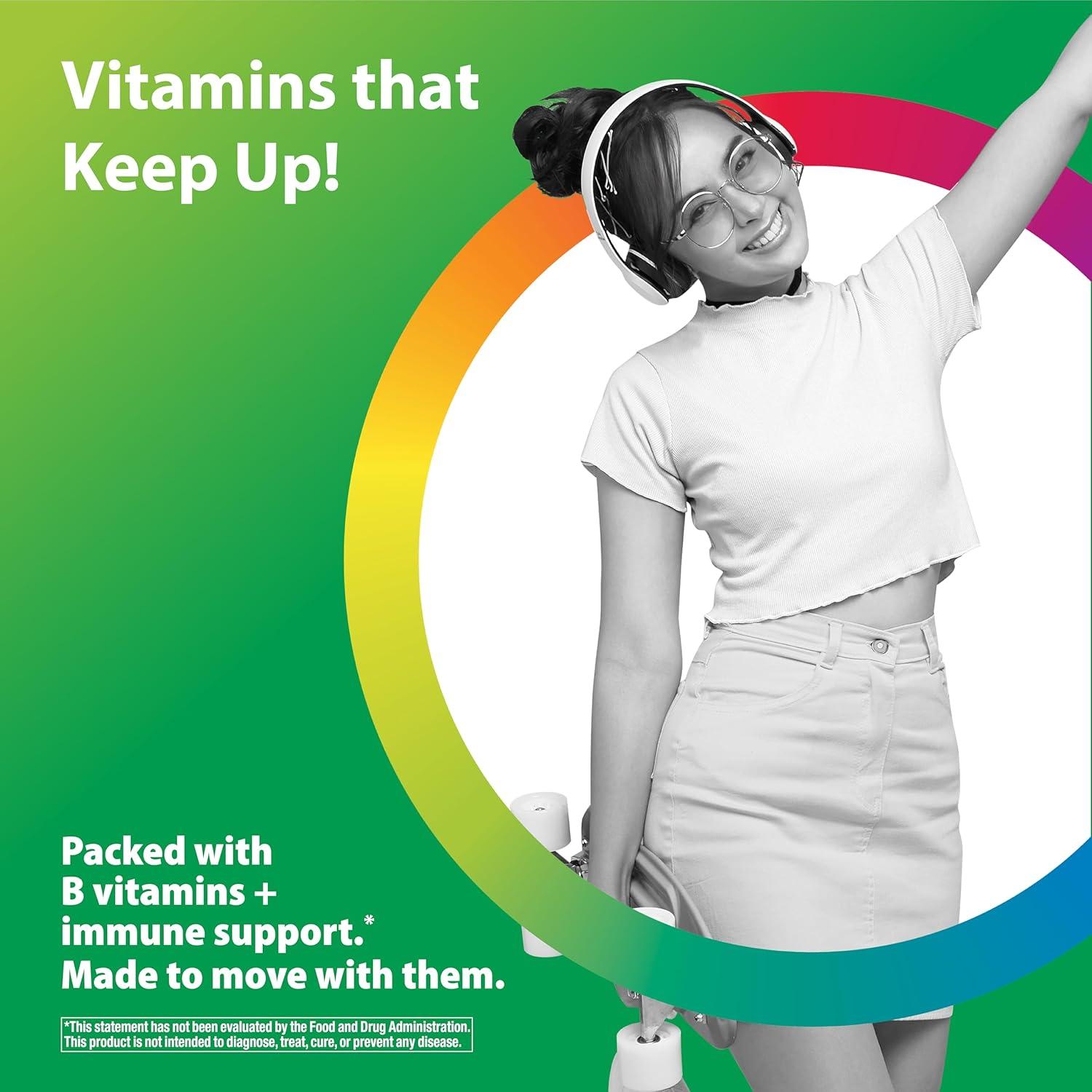 image:imageRainbow Light Multivitamin for Teens Vitamin C Zinc amp B Complex Supports Brain Health Nerve Function and a Strong Immune System Gluten Free Vegetarian Fruit Punch 90 Tablets