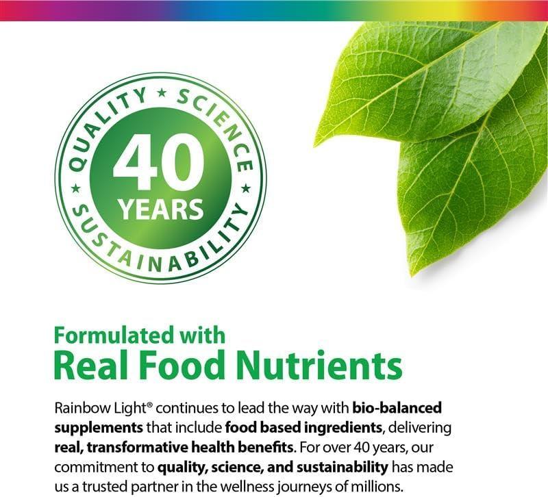 image:imageRainbow Light Multivitamin for Teens Vitamin C Zinc amp B Complex Supports Brain Health Nerve Function and a Strong Immune System Gluten Free Vegetarian Fruit Punch 90 Tablets