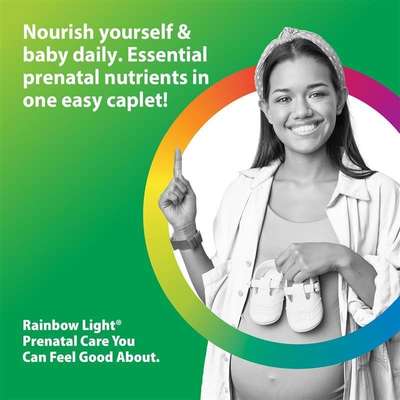 image:imageRainbow Light Prenatal Multivitamin One for Women 60 Caplets Essential Nutrition for Mom amp Baby Real Food Nutrients Prenatal Botanical amp Probiotic BlendPrenatal One