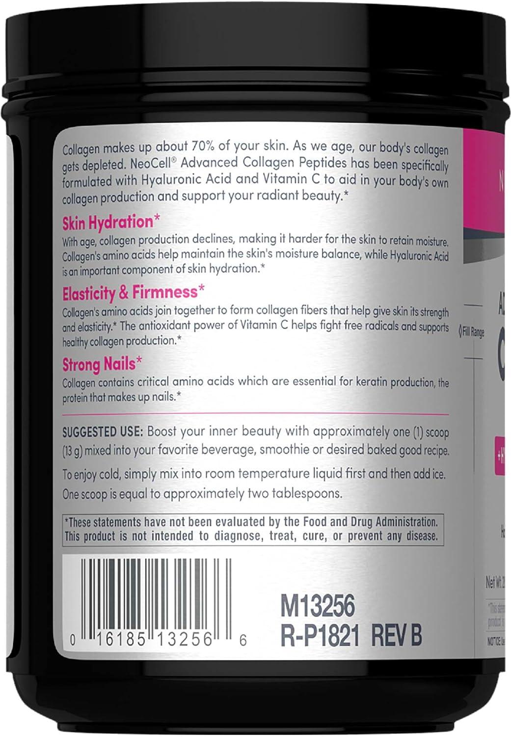 image:imageNeoCell Super Collagen Powder Collagen Plus includes Vitamin C amp Hyaluronic Acid Promotes Healthy Hair Beautiful Skin amp Nail Support Collagen Type 1 amp 3 12g Collagen per Serving 206 Oz129 Pound Pack of 1