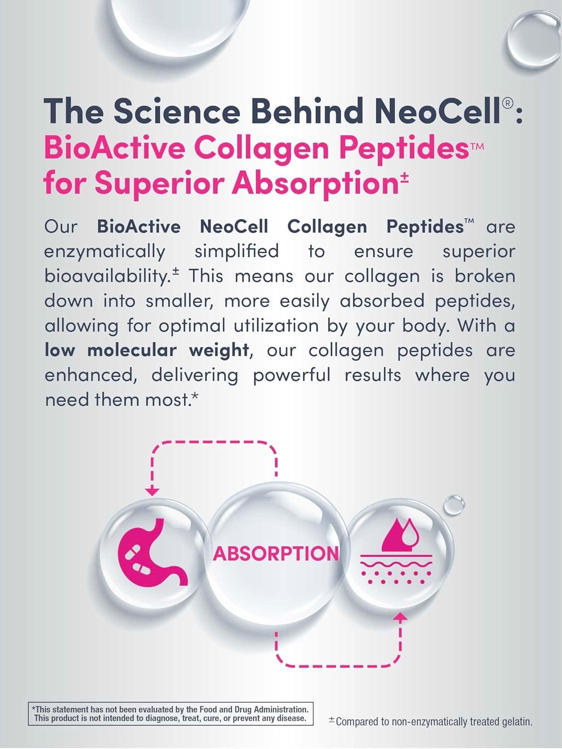 image:imageNeoCell Super Collagen Powder Collagen Plus includes Vitamin C amp Hyaluronic Acid Promotes Healthy Hair Beautiful Skin amp Nail Support Collagen Type 1 amp 3 12g Collagen per Serving 206 Oz129 Pound Pack of 1