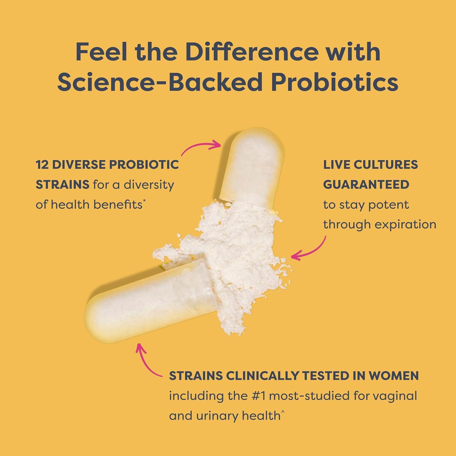 image:imageRenew Life Womens Probiotic Capsules 50 Billion CFU Guaranteed Supports pH Balance Vaginal Urinary Digestive and Immune Health2 L Rhamnosus GG Dairy Soy and GlutenFree 30 Count60 Count Pack of 1