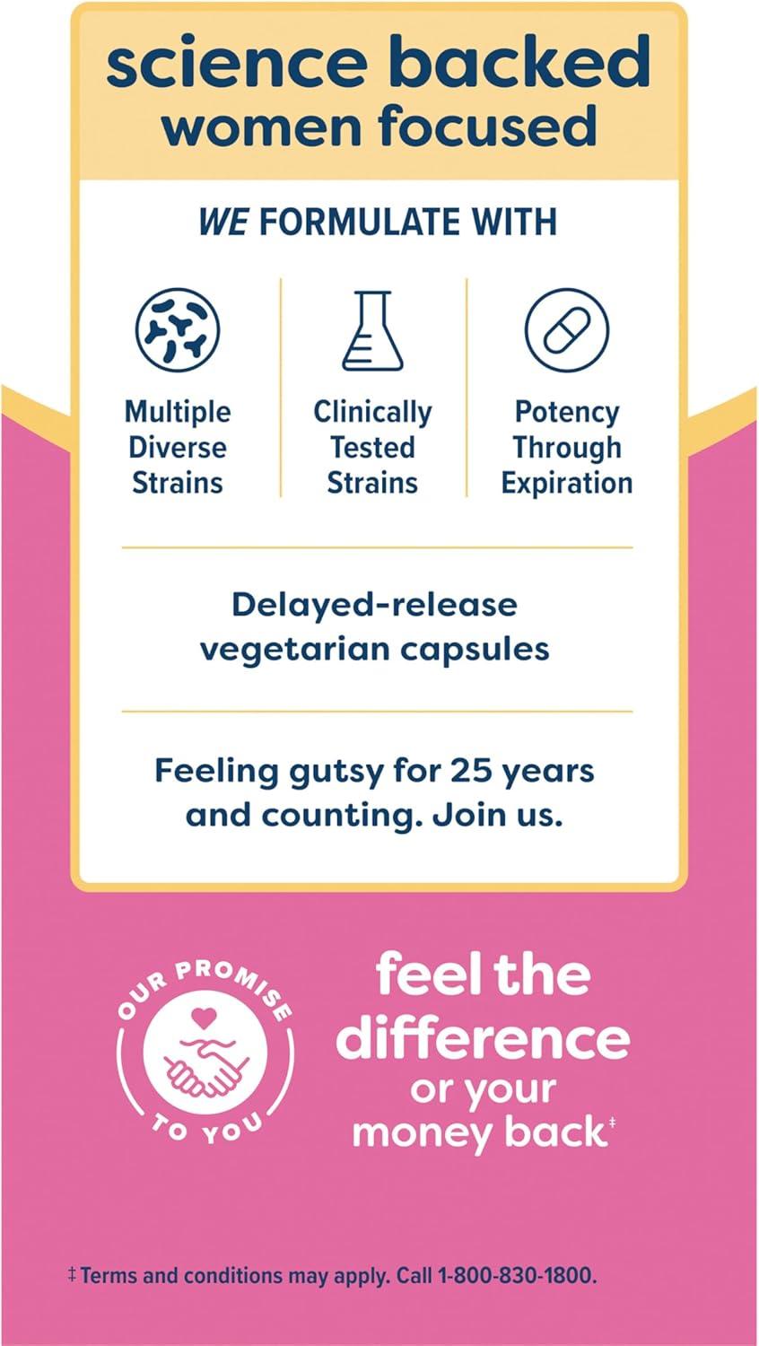 image:imageRenew Life Womens Probiotic Capsules 50 Billion CFU Guaranteed Supports pH Balance Vaginal Urinary Digestive and Immune Health2 L Rhamnosus GG Dairy Soy and GlutenFree 30 Count60 Count Pack of 1