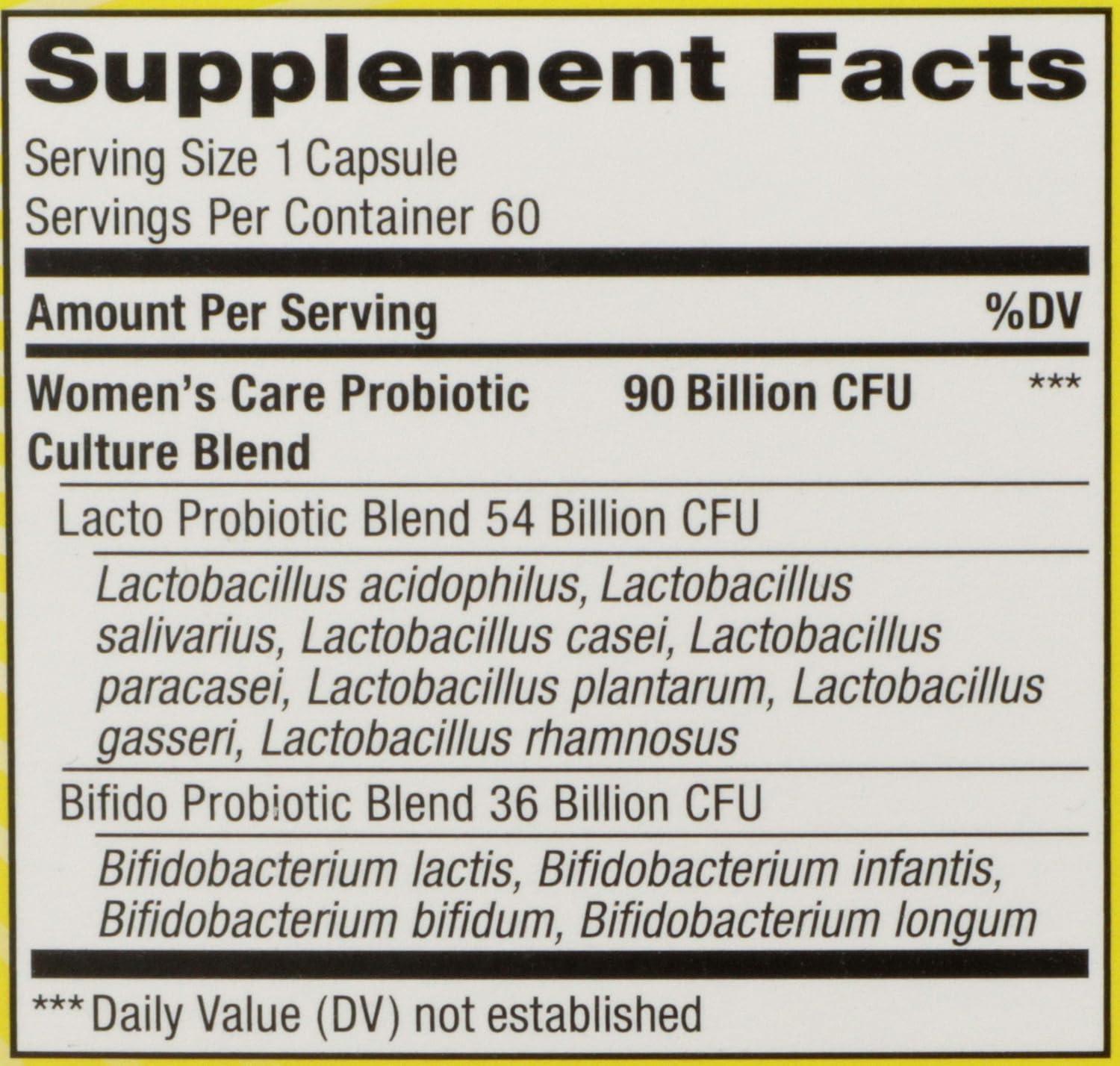 image:imageRenew Life Womens Probiotic Capsules 50 Billion CFU Guaranteed Supports pH Balance Vaginal Urinary Digestive and Immune Health2 L Rhamnosus GG Dairy Soy and GlutenFree 30 Count60 Count Pack of 1