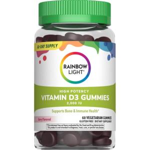 image:imageRainbow Light Vitamin D3 Gummies 2000 IU  60 Count  Supports Bone amp Immune Health  High Potency  Berry FlavorVitamin D